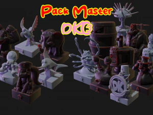 Chess Pack Master Donkey Kong Country 3 BOSS en BUDDIES 3D-printmodel 3D printmodel