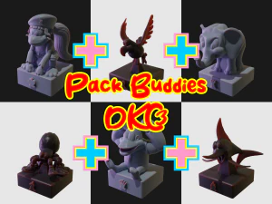 Chess Pack Master Donkey Kong Country 3 BOSS and BUDDIES 3D print model 3D Print Model