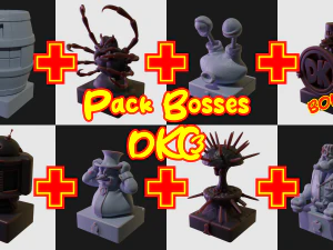 Chess Pack Master Donkey Kong Country 3 BOSS and BUDDIES 3D print model 3D Print Model