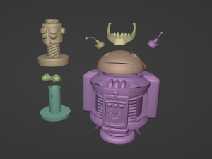Chess Pack Master Donkey Kong Country 3 BOSS and BUDDIES 3D print model 3Dプリントモデル