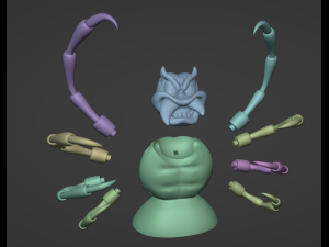 Chess Pack Master Donkey Kong Country 3 BOSS and BUDDIES 3D print model 3Dプリントモデル