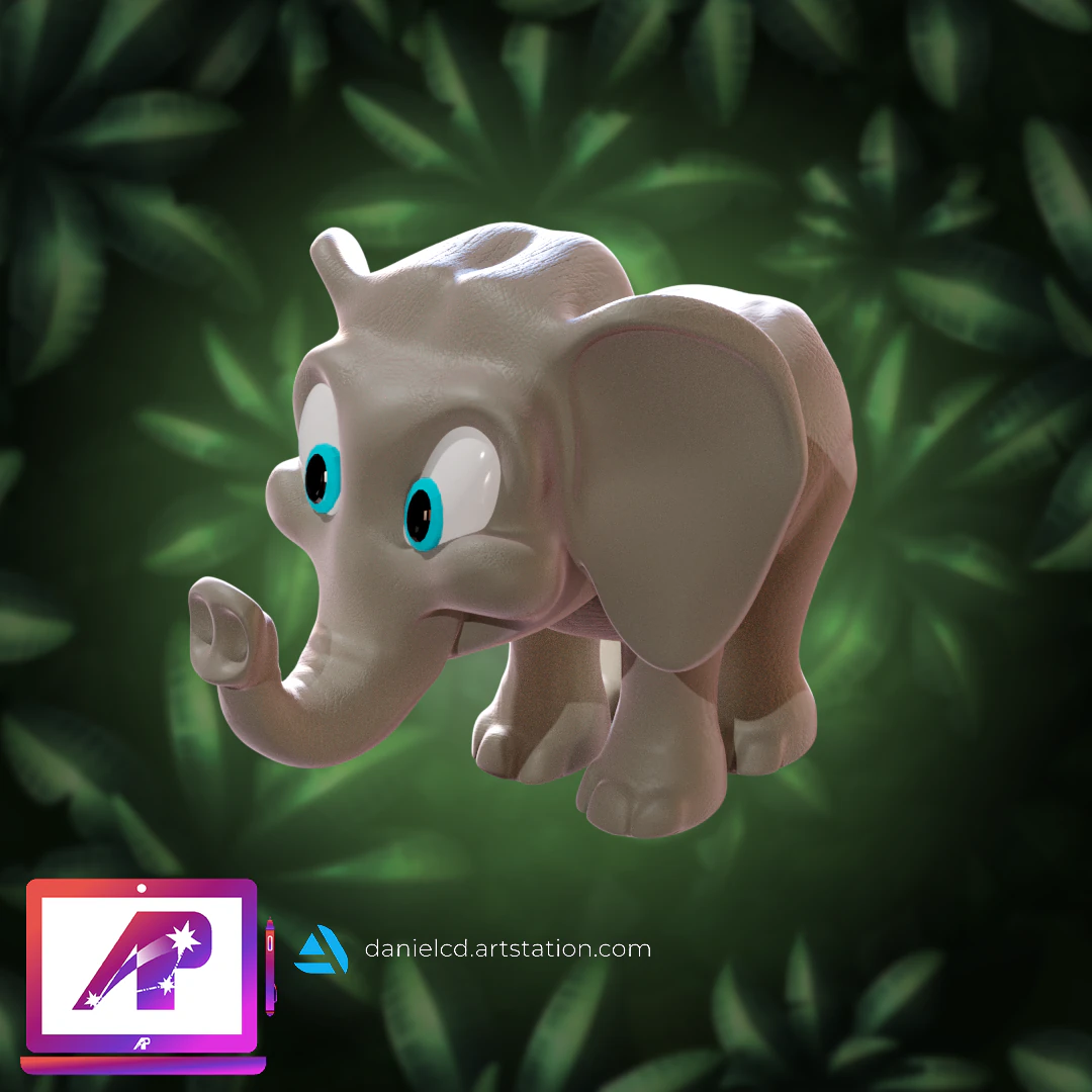 Chess Pack Ellie from DKC3 3D Print Model .c4d .max .obj .3ds .fbx .stl .blend 