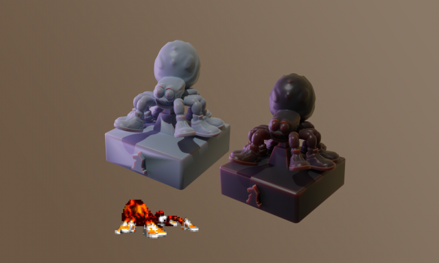 Chess Pack Squitter from DKC series Modelo de Impressão 3D .c4d .max .obj .3ds .fbx .stl .blend 