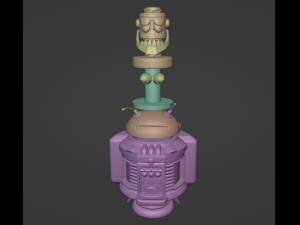Chess Pack KAOS boss from DKC3 3D Baskı Modeli