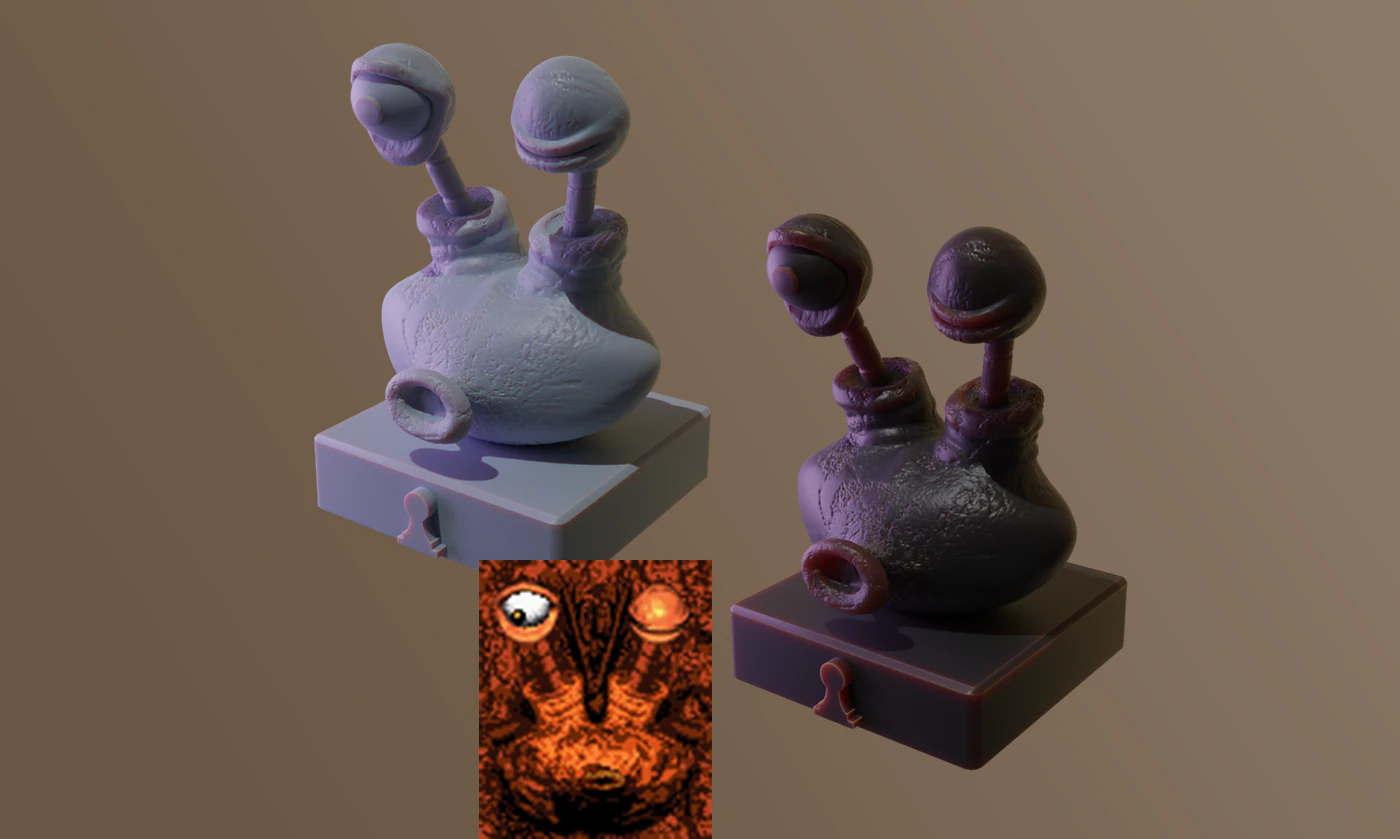 Chess Pack Squirt from DKC3 3D Print Model .c4d .max .obj .3ds .fbx .stl .blend 