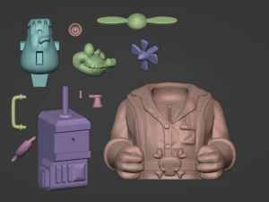 Baron KRooleintein Chess Pack from DKC3 3D Print Model