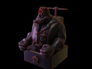 Baron KRooleintein Chess Pack from DKC3 3D Print Model