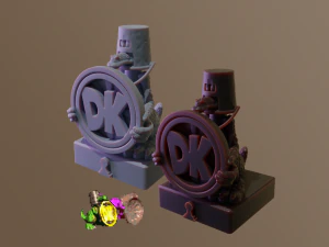 Chess Pack Koin and Koindozer from DKC3 3D Print Model