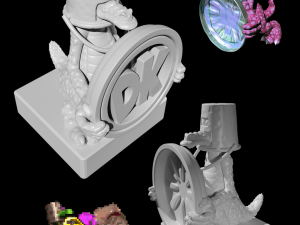 Chess Pack Koin and Koindozer from DKC3 3D 프린트 모델