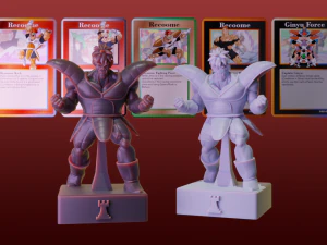 Pacote de xadrez Recoome Ginyu Force da série Dragon Ball Modelo de Impressão 3D