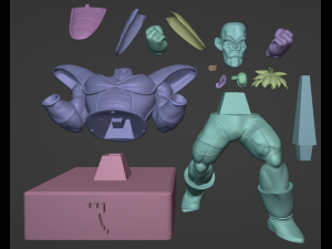 Chess Pack Recoome Ginyu Force from Dragon Ball series Modelo de Impressão 3D