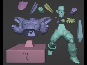 Chess Pack Recoome Ginyu Force from Dragon Ball series 3D Print Model