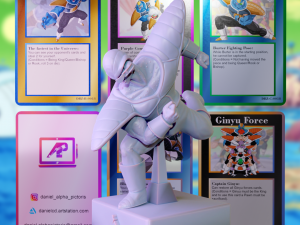 Burter from Dragon Ball Z - Chess Pack 3D Print Model