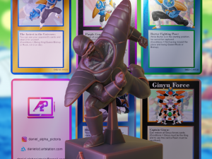 Burter from Dragon Ball Z - Chess Pack 3D Print Model