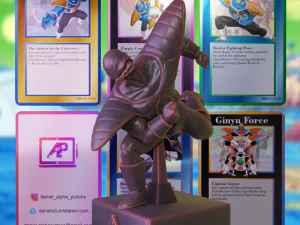 Burter from Dragon Ball Z - Chess Pack 3D Print Model