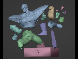 Burter from Dragon Ball Z - Chess Pack 3D Print Model