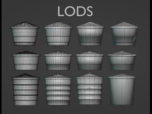 3 Water Tank 3D Model