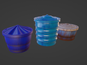 3 Water Tank 3D मॉडल