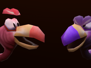 Master Necky Nintendo 64 style 3D Model