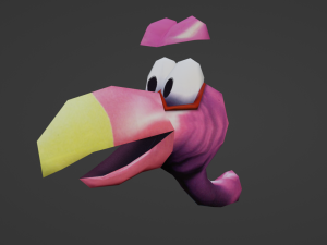 Master Necky Nintendo 64 style 3D 모델