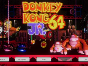 Donkey Kong Classic in Nintendo 64 style Low-poly 3D Model