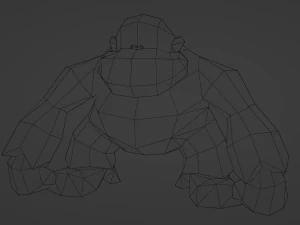Donkey Kong Classic in Nintendo 64 style Low-poly 3D Model