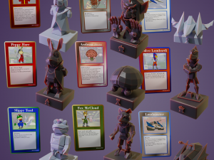 Chess Pieces Mario 64 Star Fox 64 Megaman Kirby and Castlevania LoD for 3D print Modèles 3D en vedette