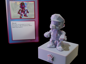 Chess Pieces Mario 64 Star Fox 64 Megaman Kirby and Castlevania LoD for 3D print Modèles 3D en vedette