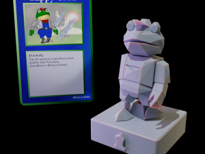 Chess Pieces Mario 64 Star Fox 64 Megaman Kirby and Castlevania LoD for 3D print Modèles 3D en vedette