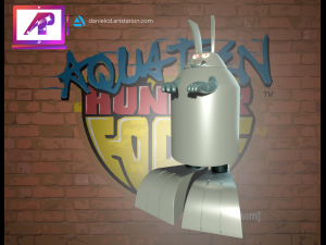 Rabbot from Aqua Teen Chess Piece 3D Print Model