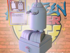 Rabbot from Aqua Teen Chess Piece 3Dプリントモデル