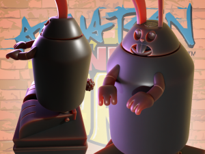 Rabbot from Aqua Teen Chess Piece 3Dプリントモデル
