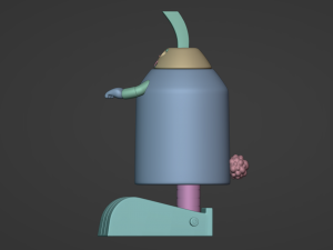 Rabbot from Aqua Teen Chess Piece 3Dプリントモデル