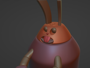Rabbot from Aqua Teen Chess Piece 3Dプリントモデル
