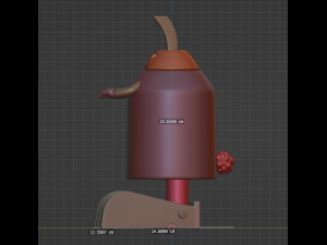 Rabbot from Aqua Teen Chess Piece 3Dプリントモデル