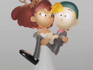 Anne Boonchuy and Twig from Amphibia 3D Baskı Modeli