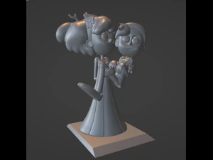 Amphibia'dan Anne Boonchuy ve Twig 3D Baskı Modeli
