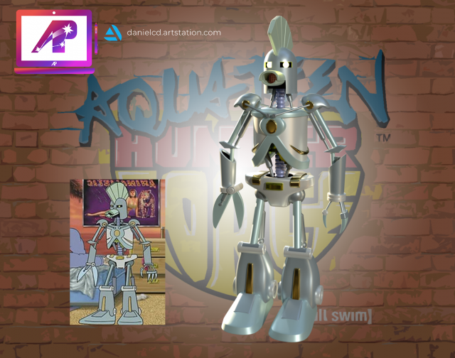 Aqua Teen Cybernetic Ghost of Christmas Past from the Future Modèles 3D en vedette .c4d .max .obj .3ds .fbx .stl .blend 