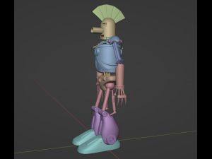 Aqua Teen Cybernetic Ghost of Christmas Past from the Future Modèles 3D en vedette