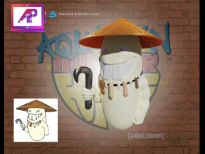 AquaTeen mascotte del riso Modello di stampa 3D