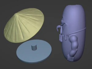 AquaTeen rice Mascot 3D Print Model
