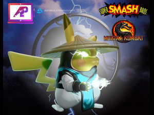 Pikachu cosplaying as Raiden 3Dプリントモデル
