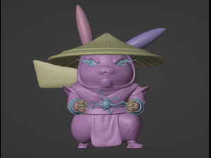 Pikachu cosplaying as Raiden Modelo de impresión 3D