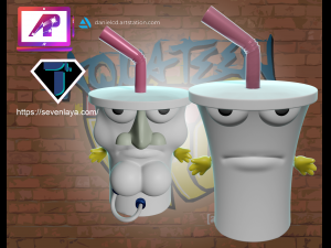 AquaTeen Master Shake 2 in 1 3D Print Model