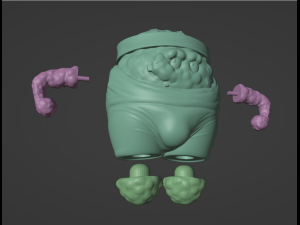 AquaTeen Meatwad 5 in 1 Modello di stampa 3D