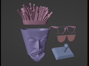 AquaTeen Frylock Modello di stampa 3D