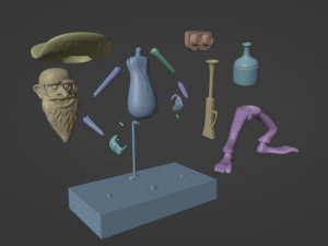 AquaTeen Jiggle Billy 3D Print Model