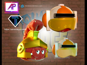 Aquateen Meatwad 3 in 1 3D Print Model