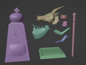 AquaTeen the Chess Dragon Modèles 3D en vedette