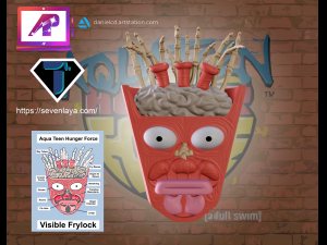 AquaTeen Frylock Anatomy 3D Print Model